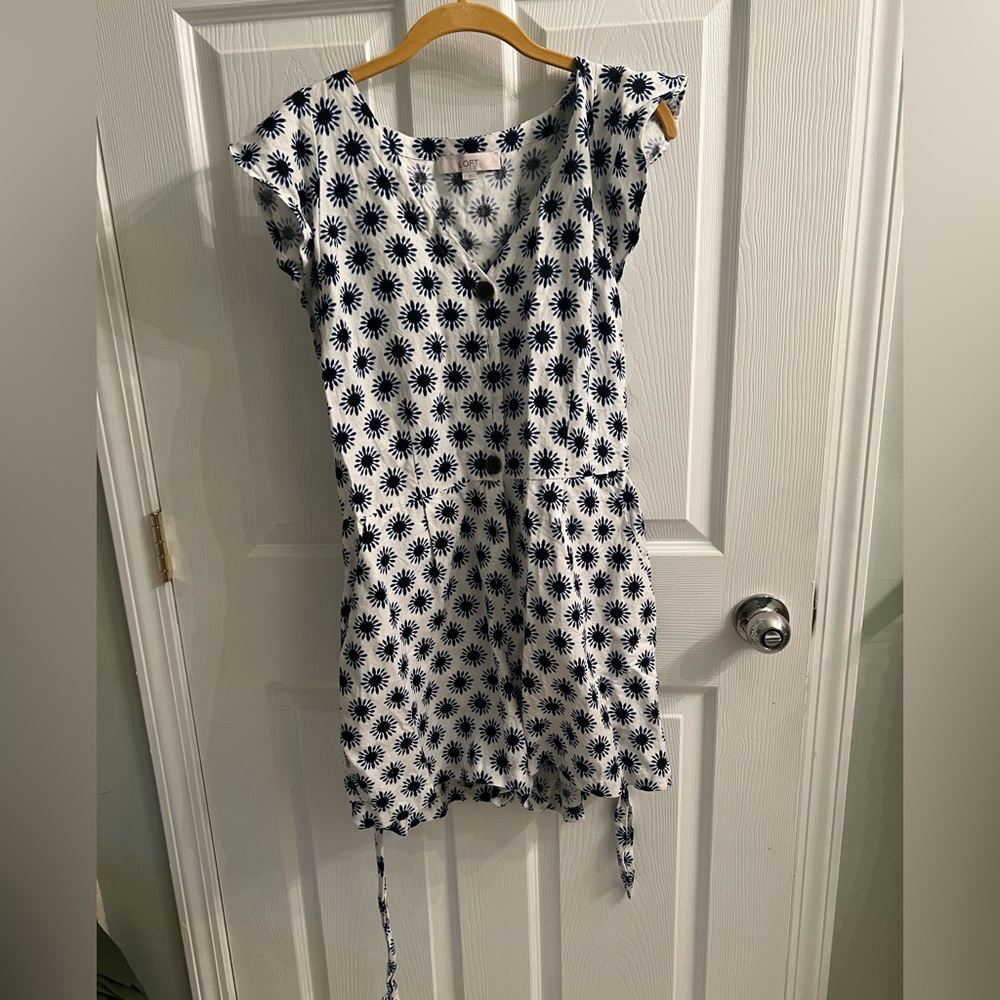 Loft linen jumper with belt